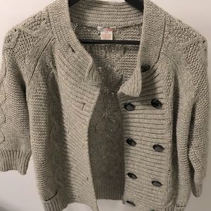 Neutral Cardigan-Tan-Size S